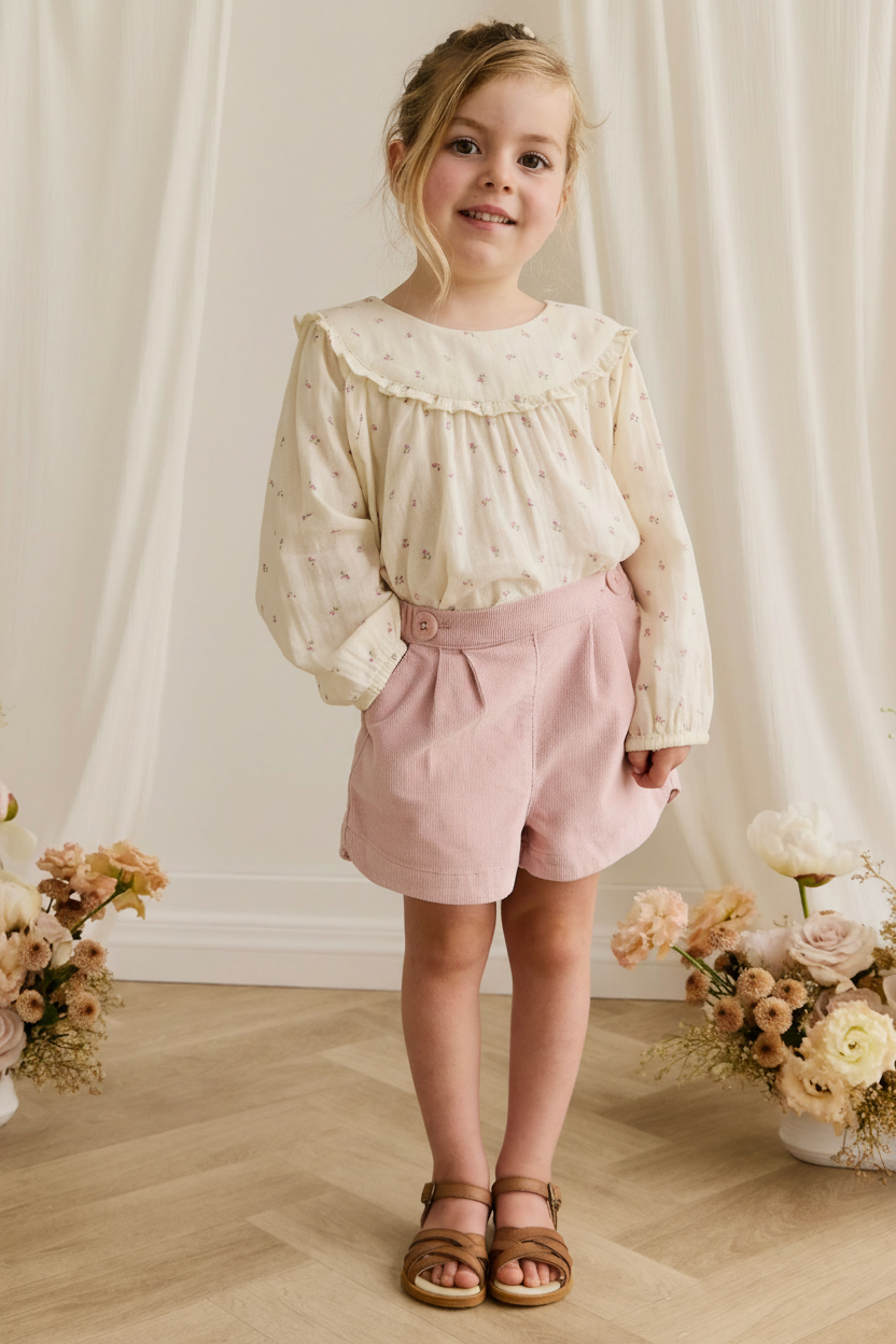 Cotton Baby Shorts - Floral Print - Kumfy Kids (3)