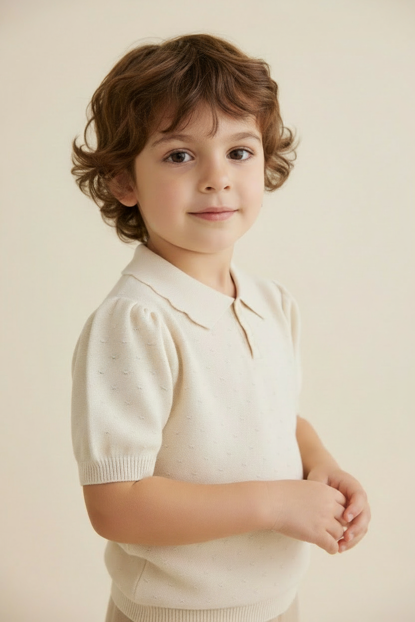 Cotton Baby Sweater - Vanilla Cream