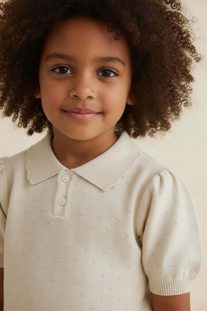 Cotton Baby Sweater - Vanilla Cream - Kumfy Kids