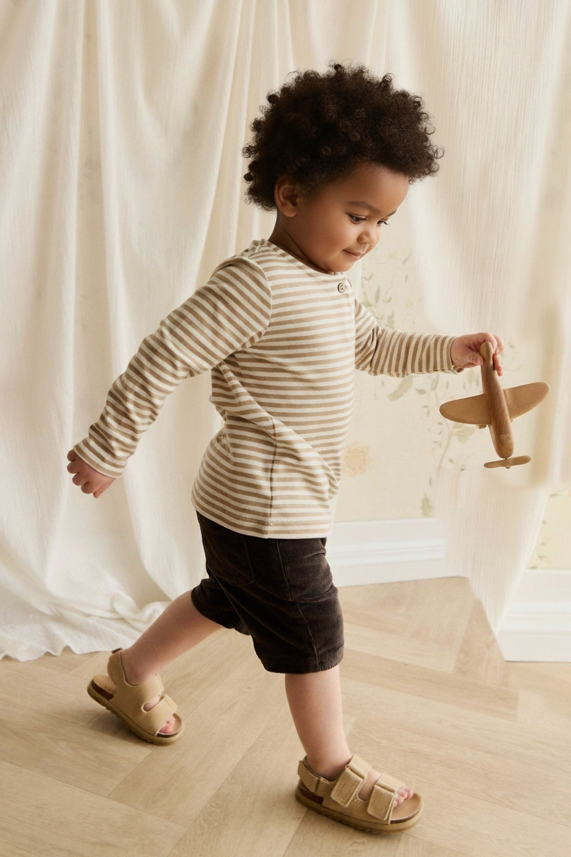 Cotton Baby Shorts - Dark Brown - Kumfy Kids (4)