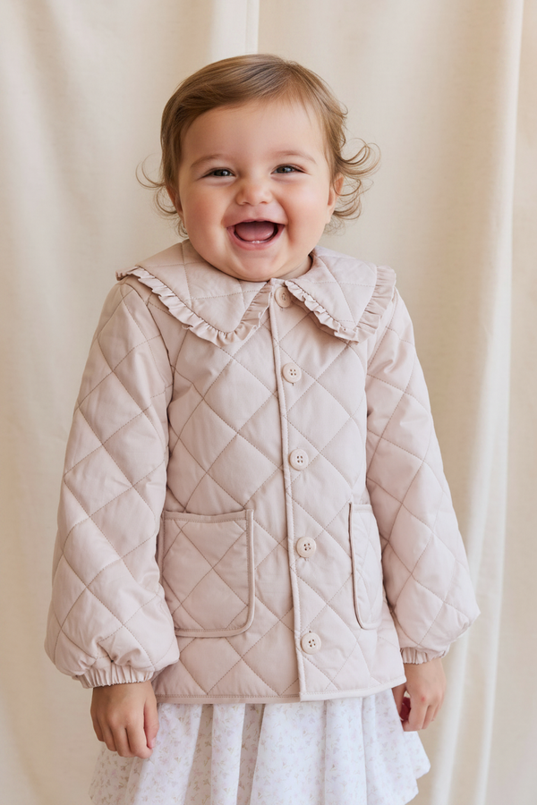 Cotton Baby Jacket - Berry Pink