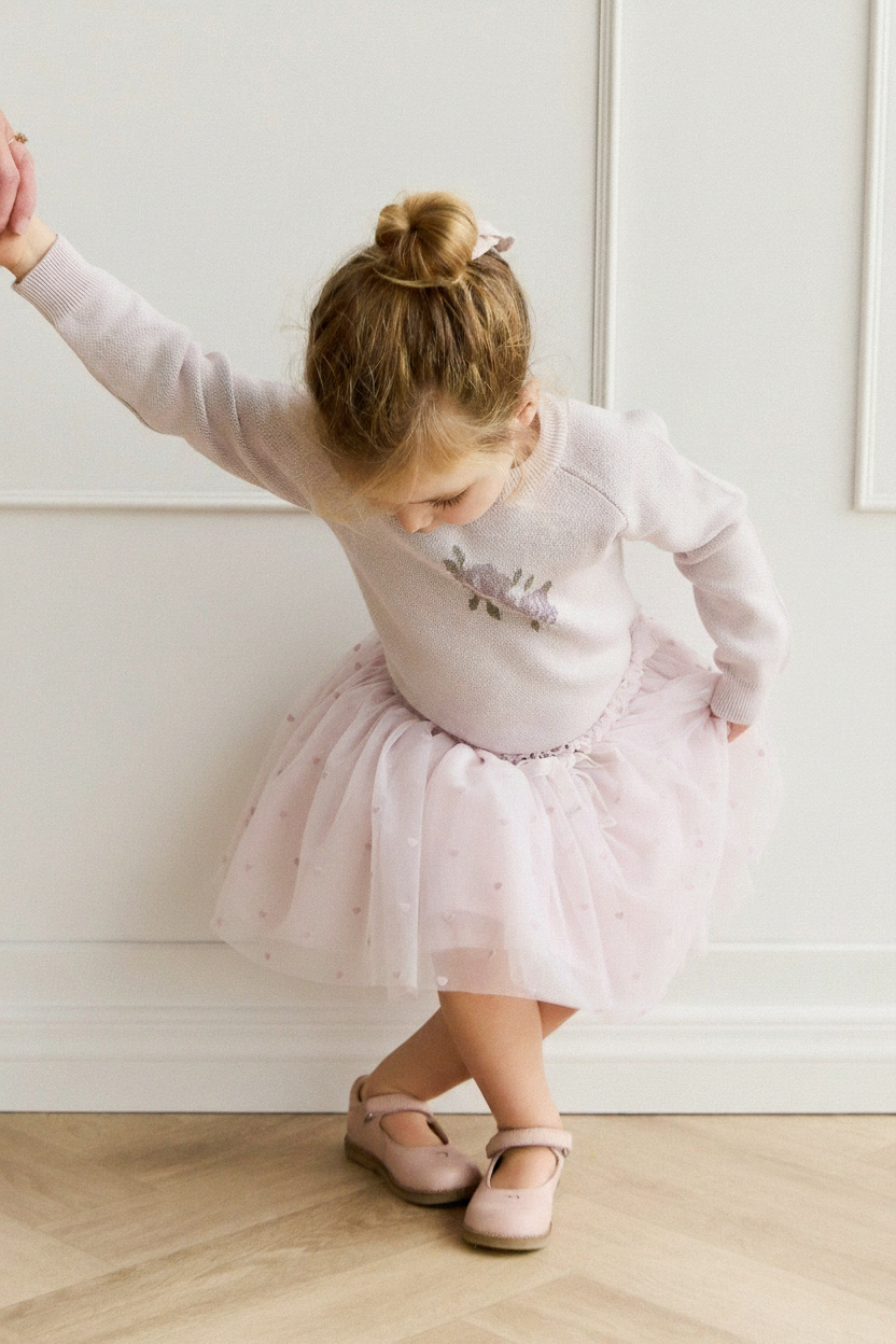 Cotton Baby Skirt - Heart Print - Kumfy Kids (2)