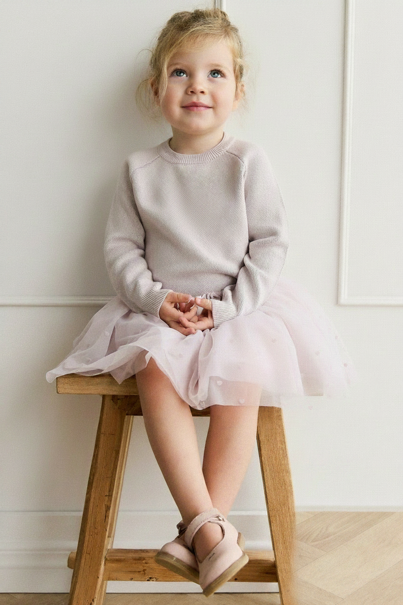 Cotton Baby Skirt - Heart Print - Kumfy Kids (3)