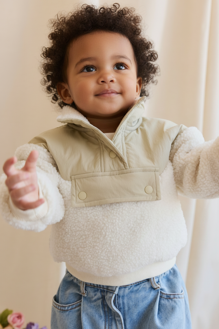 Cotton Baby Top - Sandy Brown - Kumfy Kids