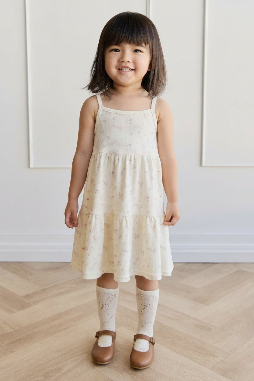 Organic Cotton Baby Dress - White - Kumfy Kids (3)