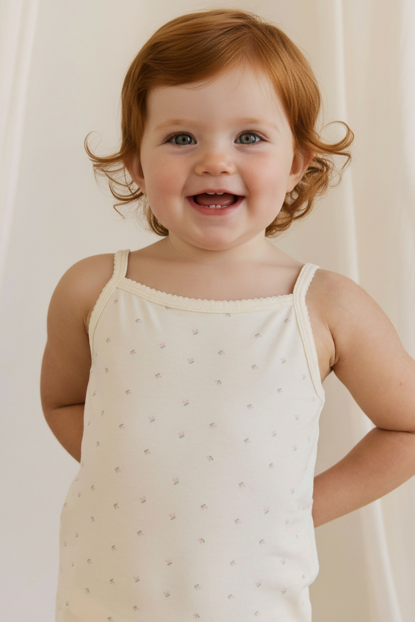 Organic Cotton Baby Pajama Set - Cherry Print