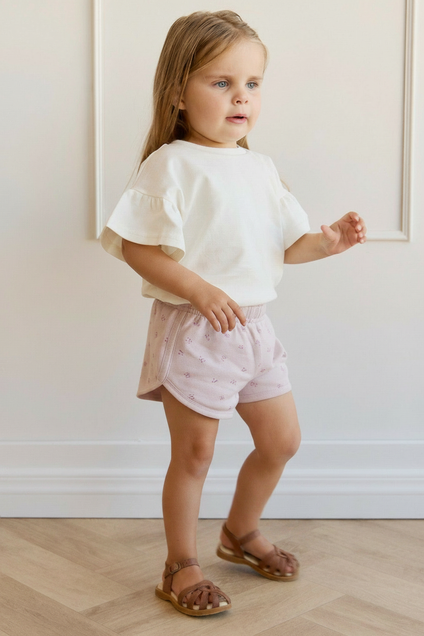 Organic Cotton Baby Shorts - Butterfly Print - Kumfy Kids (3)