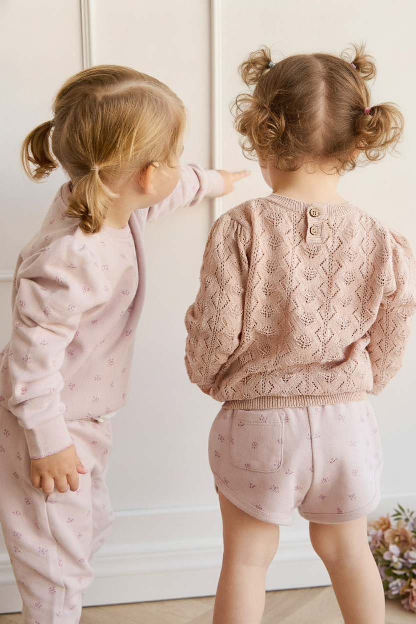 Organic Cotton Baby Shorts - Butterfly Print - Kumfy Kids (4)