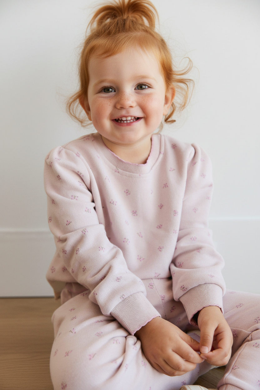 Organic Cotton Baby Pants - Butterfly Print