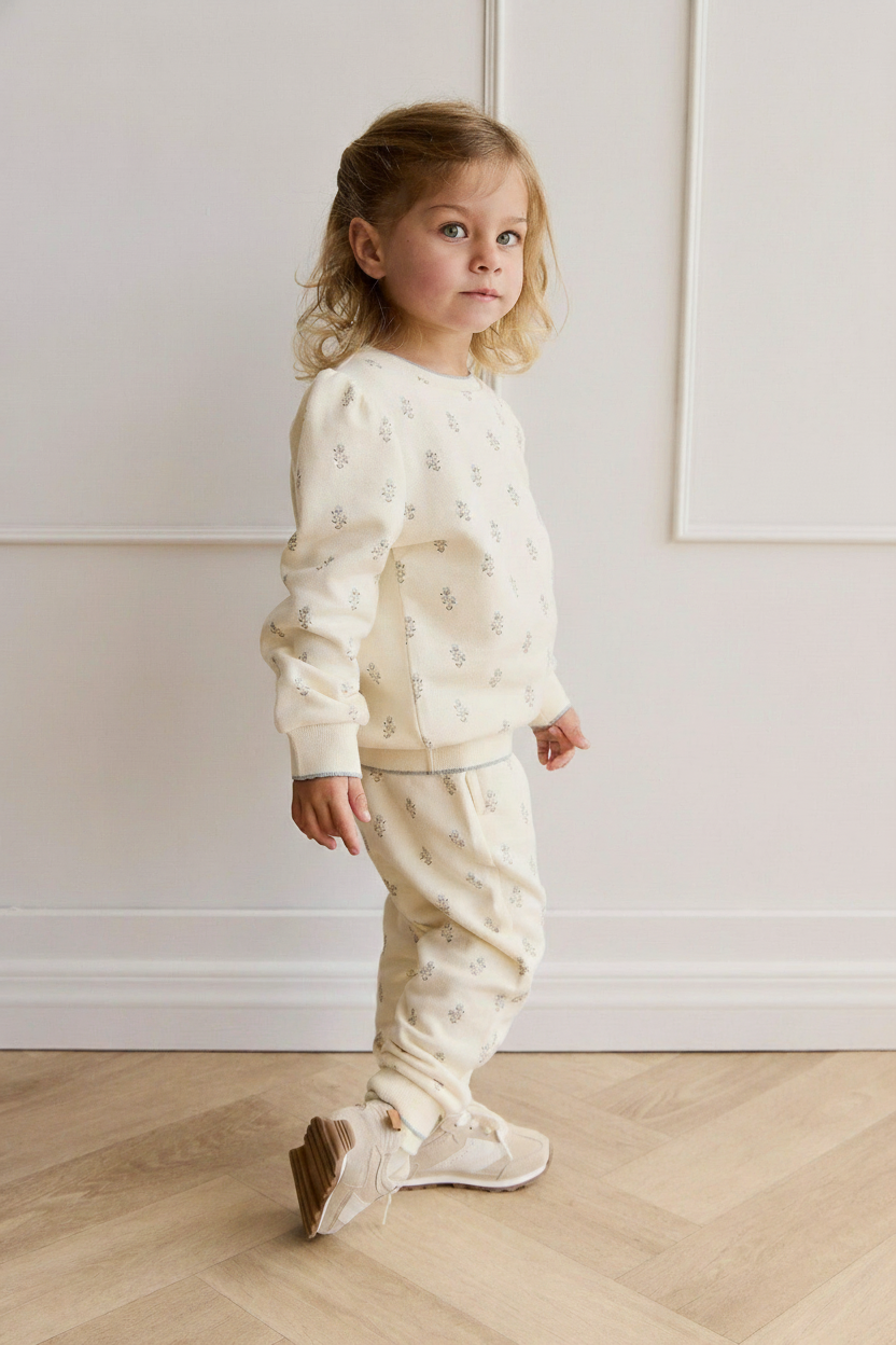 Organic Cotton Baby Pants - Blue Fox Print - Kumfy Kids (2)