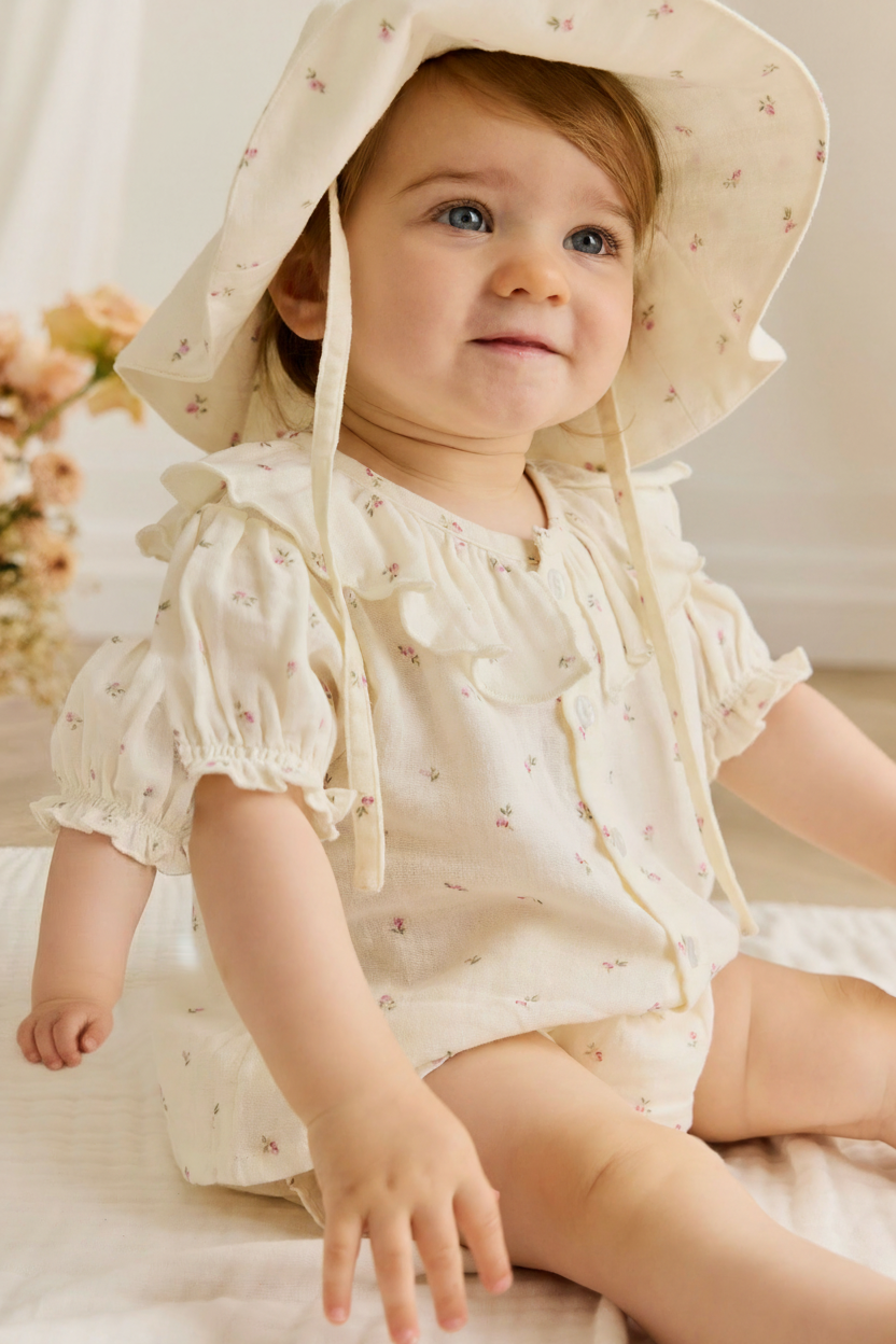 Cotton Muslin Baby Top - Dusty Rose - Kumfy Kids (3)