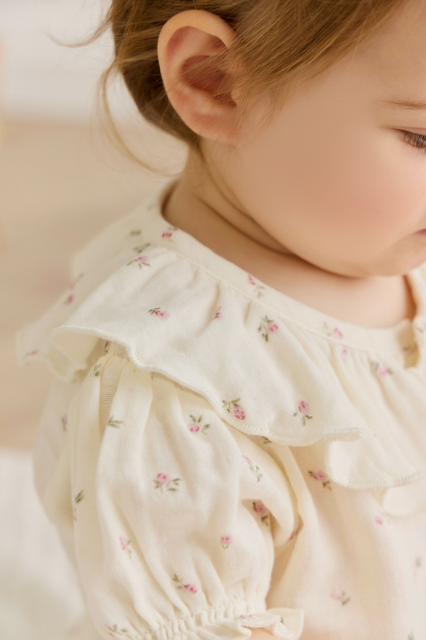 Cotton Muslin Baby Top - Dusty Rose - Kumfy Kids (4)
