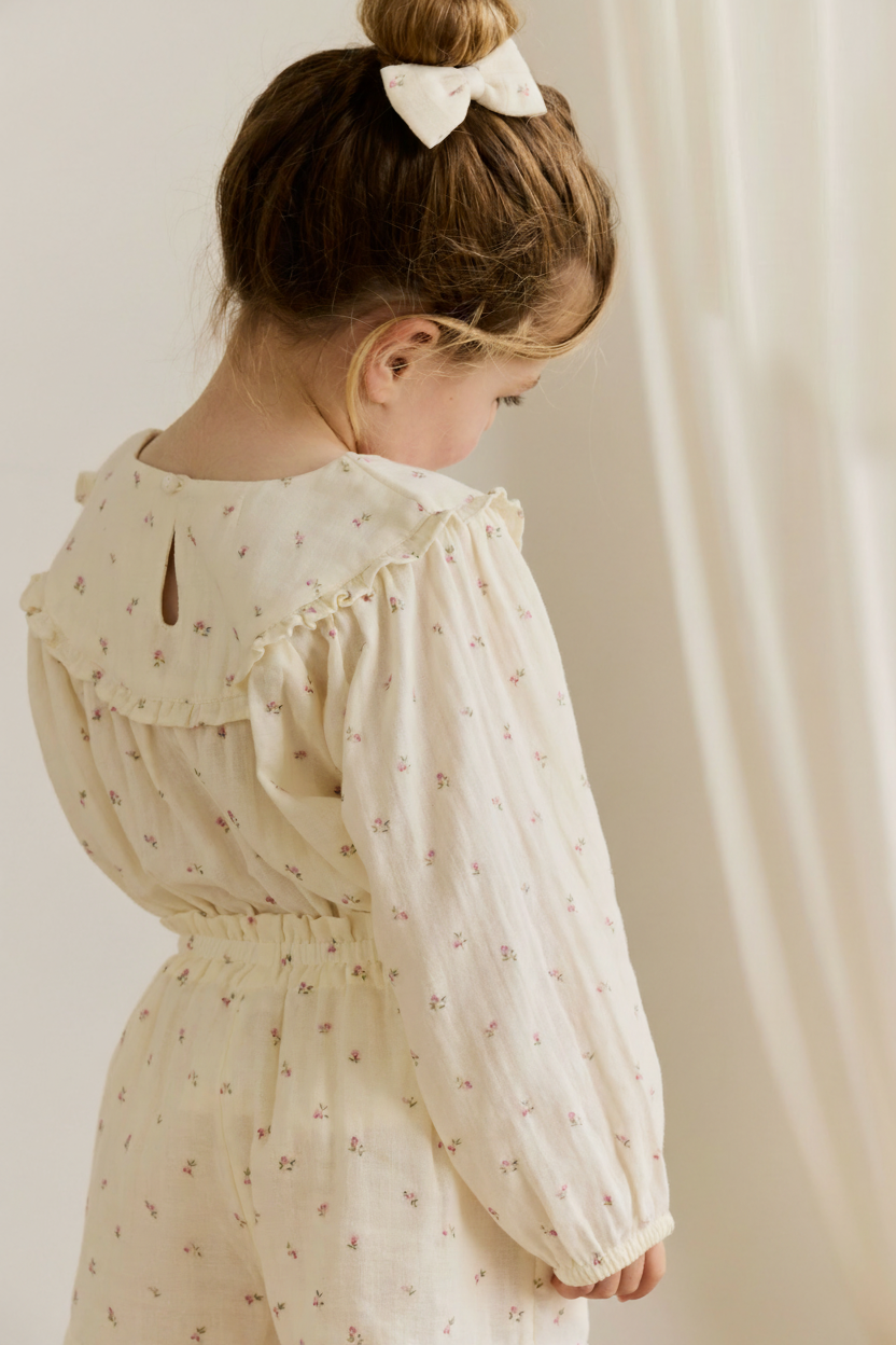 Cotton Muslin Baby Top - Dusty Rose