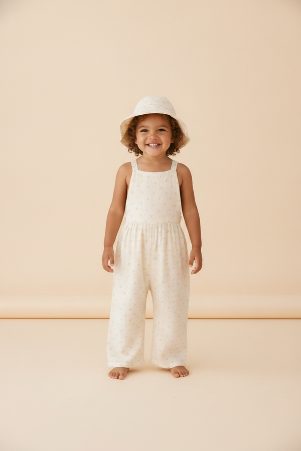 Cotton Muslin Baby Romper - Ditsy Floral