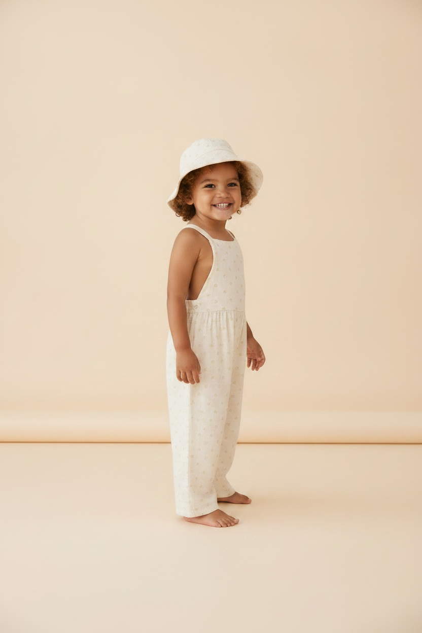 Cotton Muslin Baby Romper - Ditsy Floral - Kumfy Kids (2)