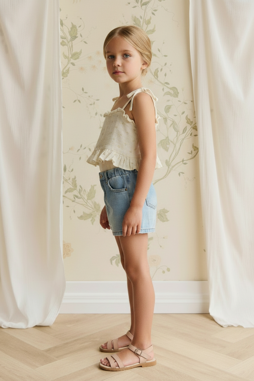 Cotton Muslin Baby Top - Ditsy Floral - Kumfy Kids (2)