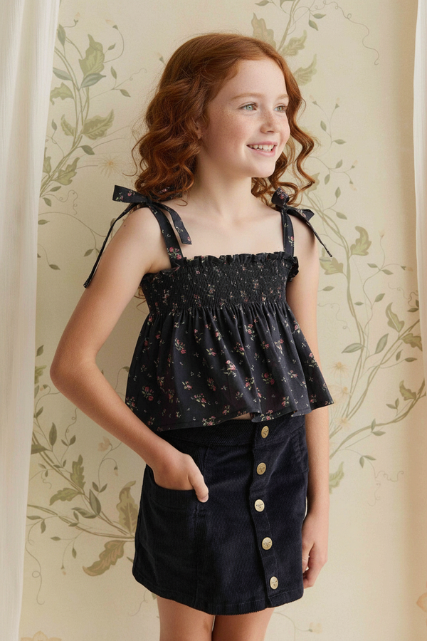 Organic Cotton Baby Top - Black