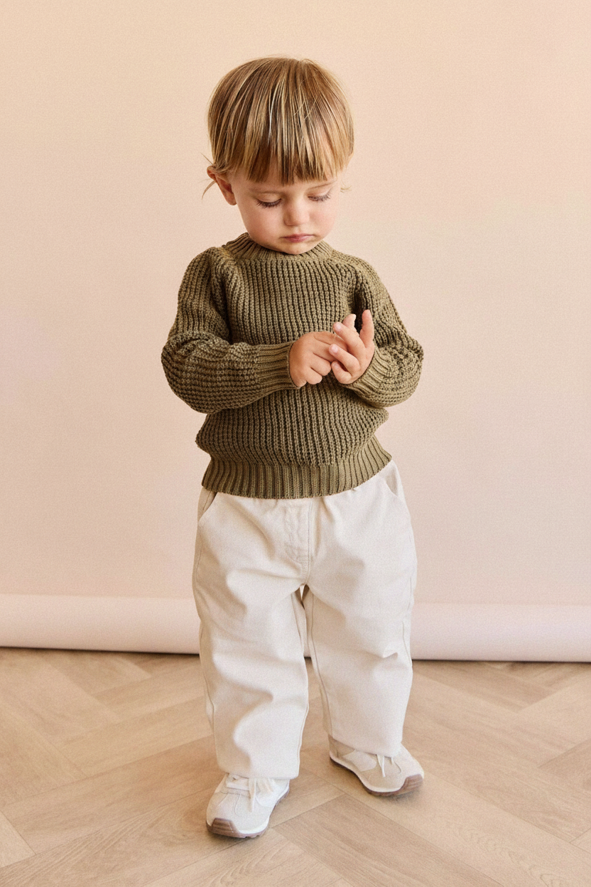 Cotton Baby Pants - Tan - Kumfy Kids (4)