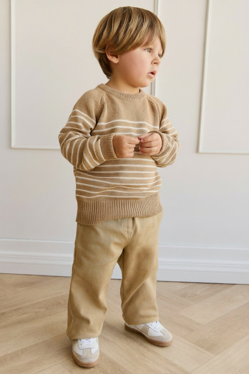 Cotton Baby Pants - Tan - Kumfy Kids (4)