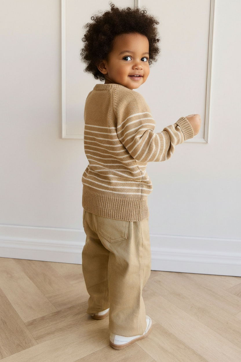 Cotton Baby Pants - Tan - Kumfy Kids (5)