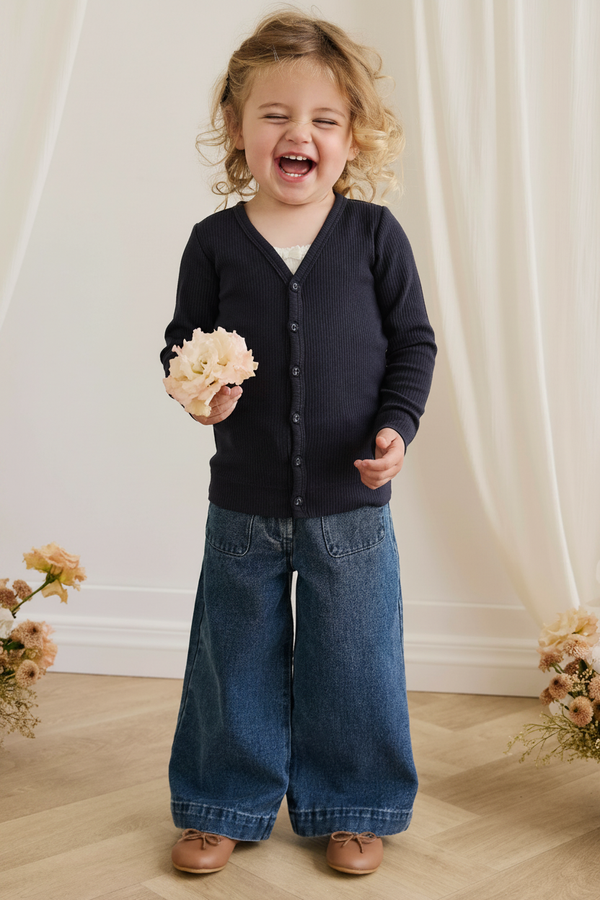 Cotton Baby Pants - Classic Denim
