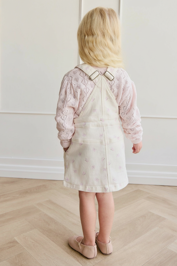 Cotton Baby Dress - Parchment Floral