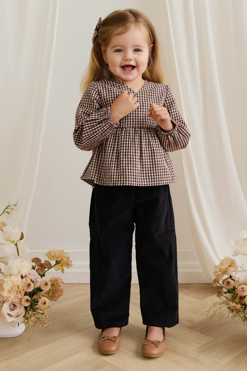Cotton Baby Pants - Ebony Black - Kumfy Kids