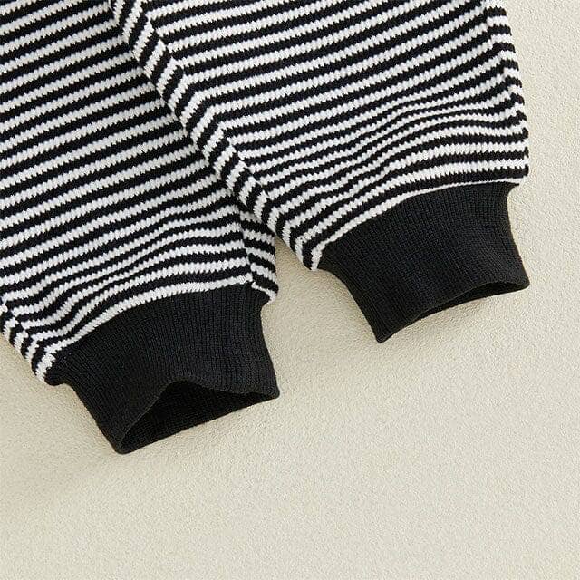 All The Ghouls Love Me Striped Baby Set - Kumfy Kids (3)