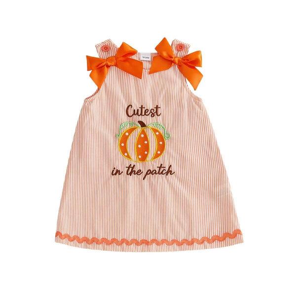 Cutest In The Patch Striped Toddler Dress