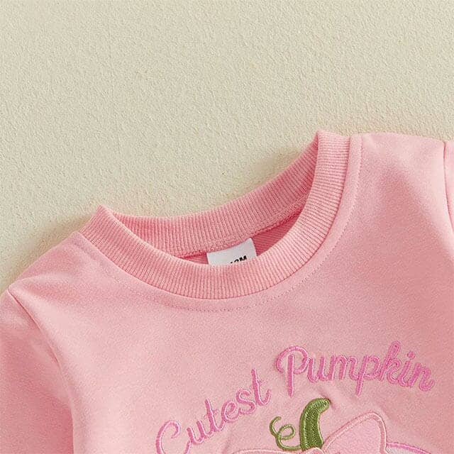 Cutest Pumpkin Pink Skirt Toddler Set - Kumfy Kids (2)