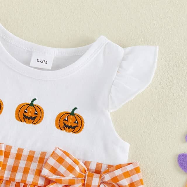 Fly Sleeve Halloween Baby Romper