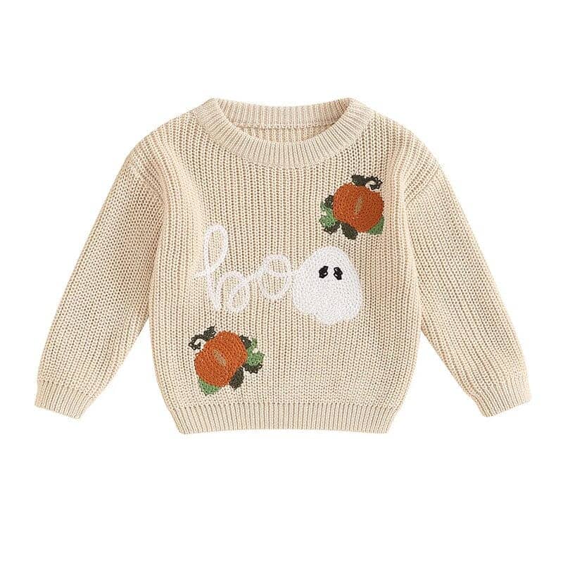 Halloween Boo Knit Baby Sweater - Kumfy Kids