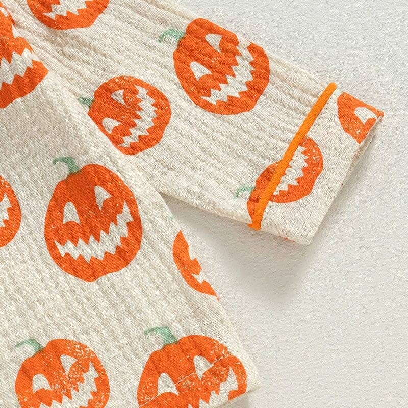 Halloween Pumpkins Toddler Pajama Set - Kumfy Kids (4)