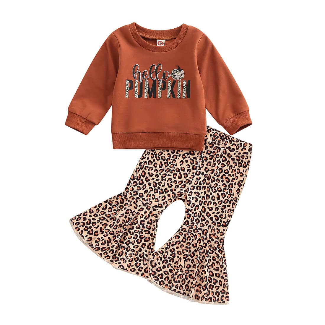 Hello Pumpkin Leopard Toddler Set - Kumfy Kids
