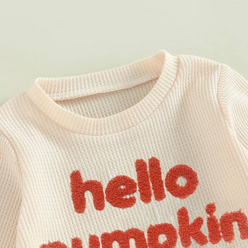 Hello Pumpkin Waffle Baby Set - Kumfy Kids (2)