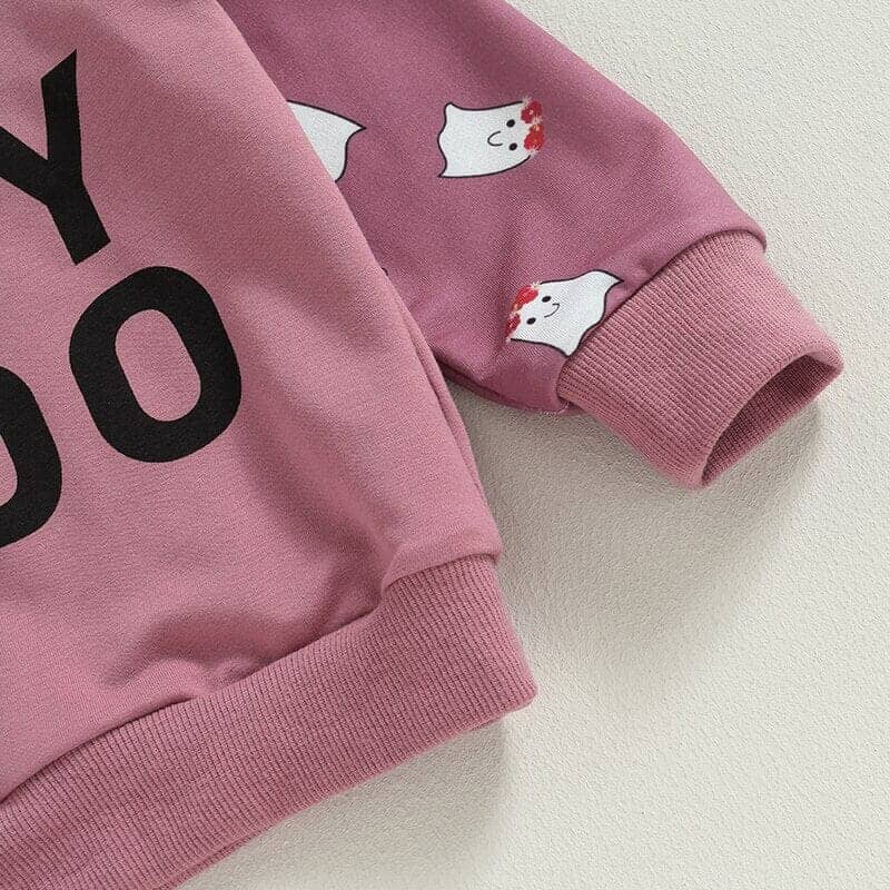 Hey Boo Purple Toddler Sweatshirt - Kumfy Kids (5)