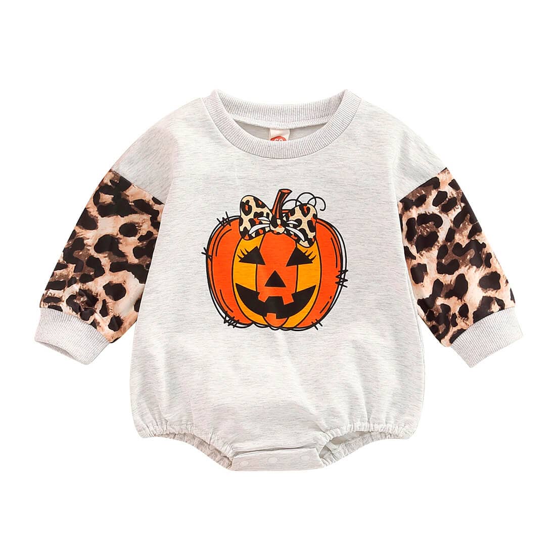 Leopard Pumpkin Baby Bodysuit - Kumfy Kids