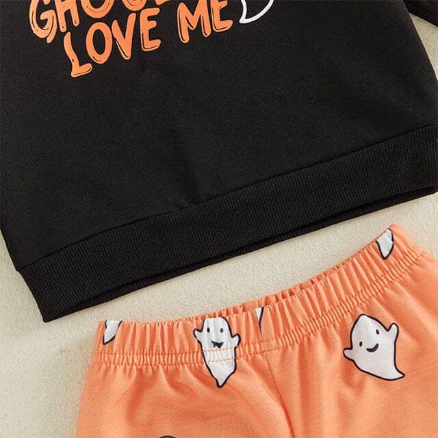Long Sleeve All The Ghouls Love Me Baby Set - Kumfy Kids (3)