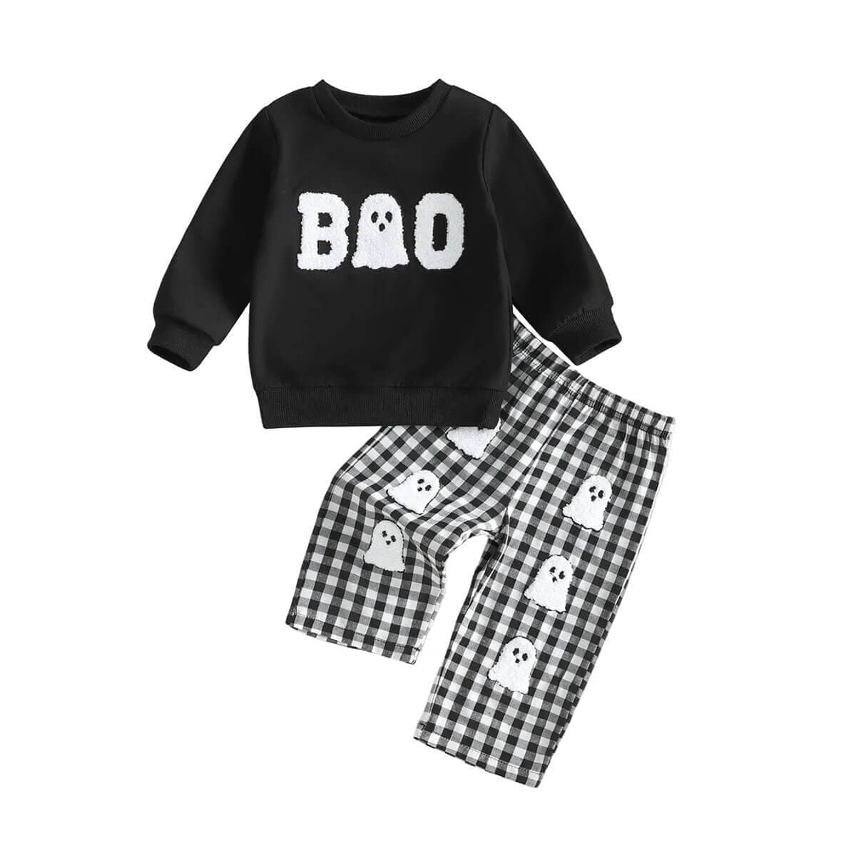 Long Sleeve Boo Ghost Toddler Set - Kumfy Kids