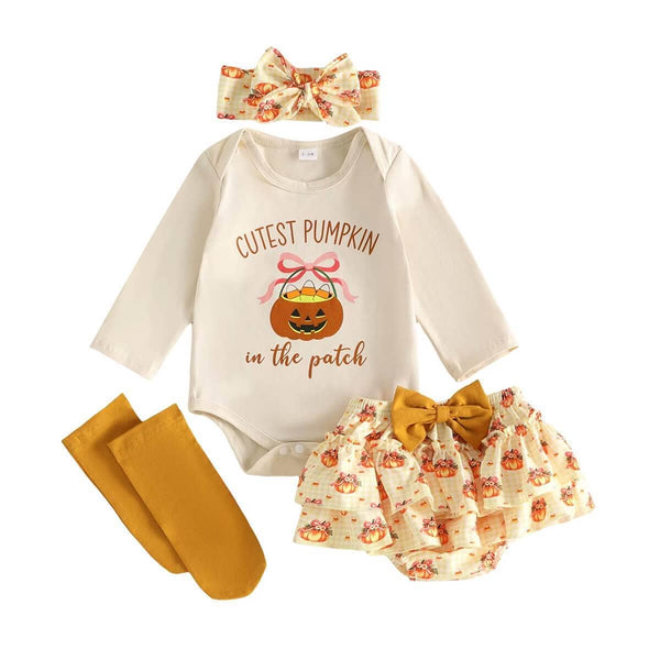 Long Sleeve Cutest Pumpkin Baby Set