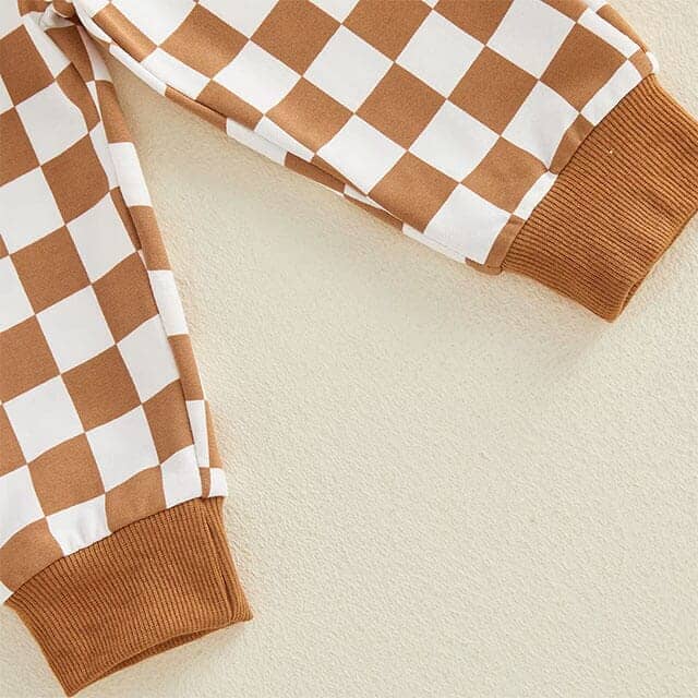 Long Sleeve Ghost Face Checkered Toddler Set - Kumfy Kids (4)