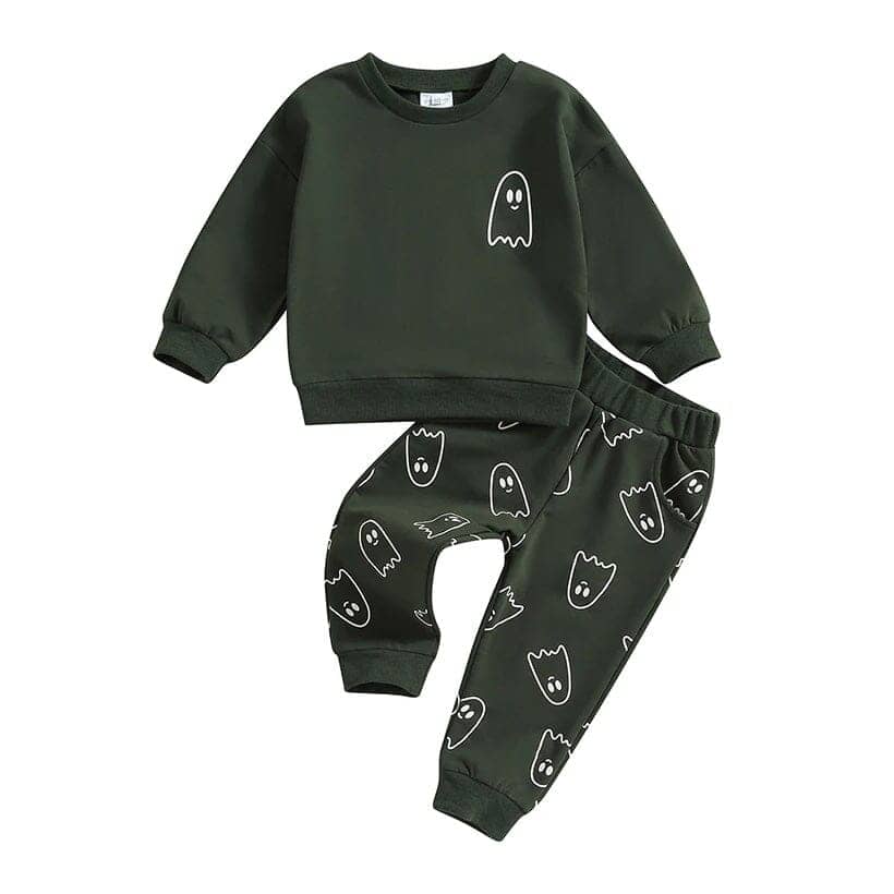 Long Sleeve Halloween Ghost Baby Set