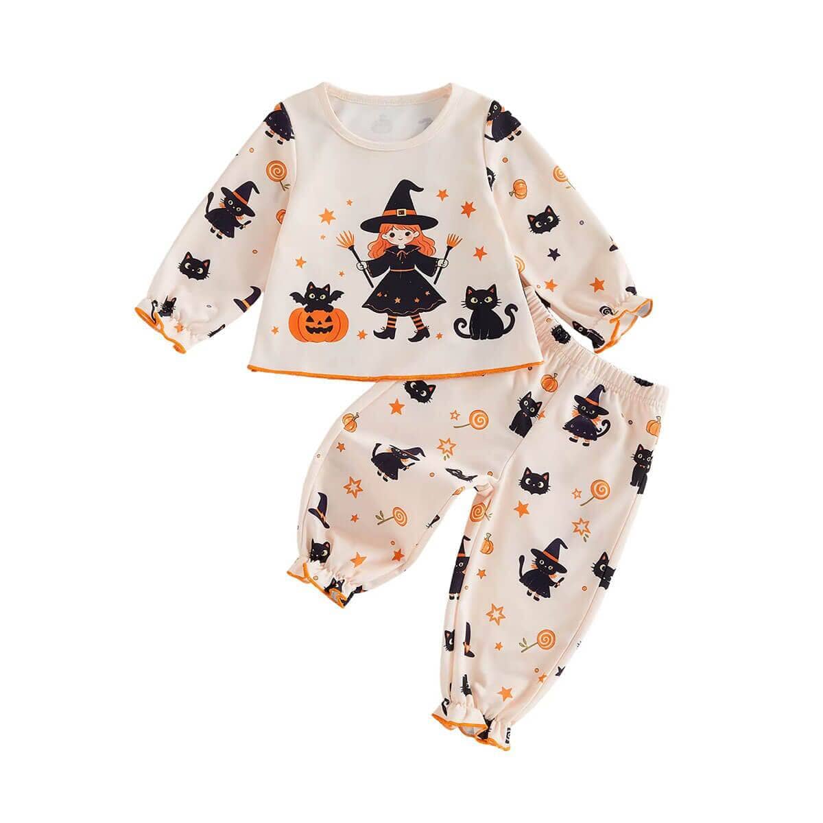 Long Sleeve Halloween Witch Toddler Set - Kumfy Kids