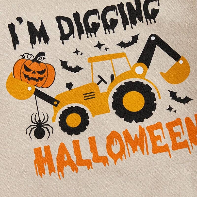 Long Sleeve I'm Digging Halloween Toddler Set - Kumfy Kids (2)