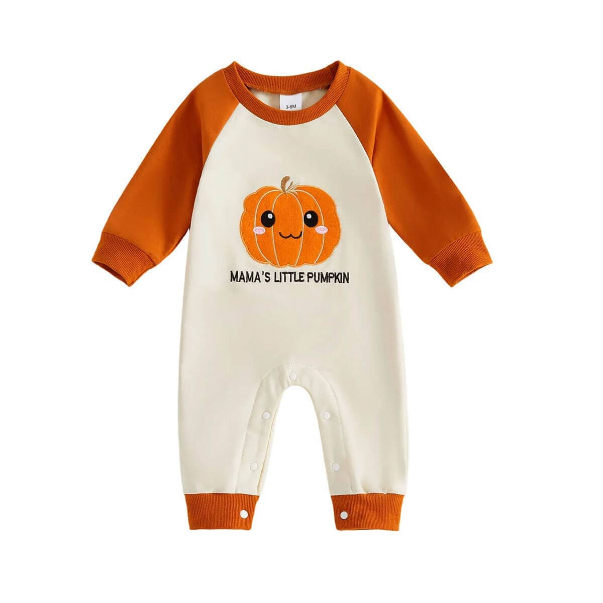 Long Sleeve Mama's Little Pumpkin Baby Jumpsuit - Kumfy Kids
