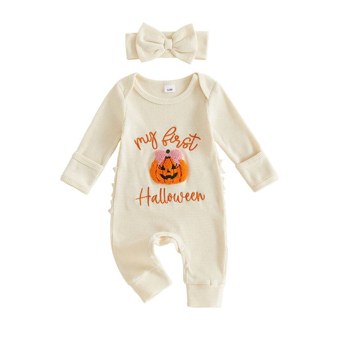 Long Sleeve My First Halloween Baby Jumpsuit - Kumfy Kids