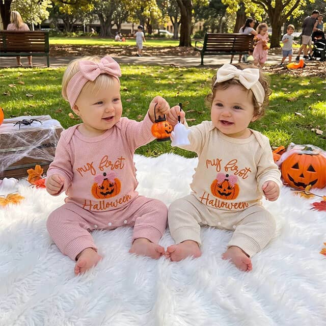 Long Sleeve My First Halloween Baby Jumpsuit - Kumfy Kids (3)