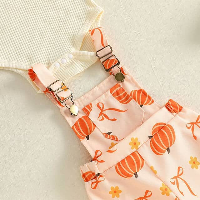 Long Sleeve Pumpkin Patch Ribbed Baby Set