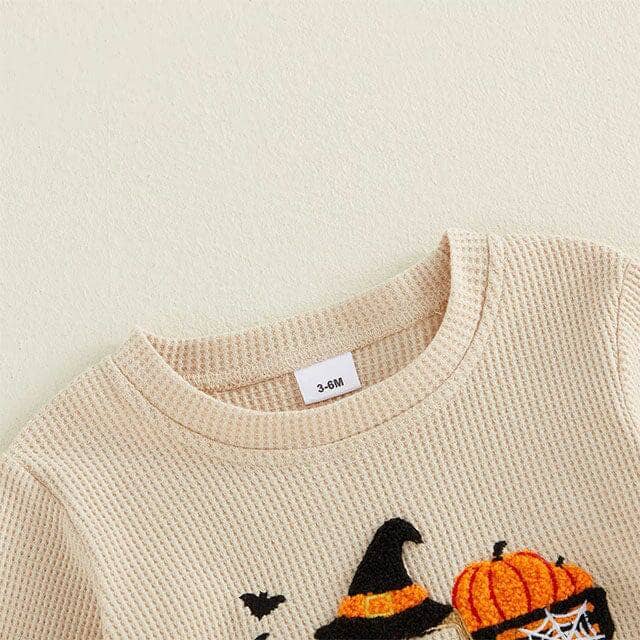 Long Sleeve Pumpkin Patch Waffle Baby Bodysuit
