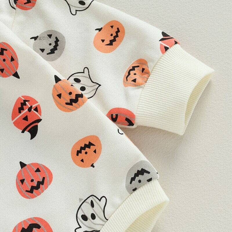 Long Sleeve Pumpkins Baby Bodysuit - Kumfy Kids (3)
